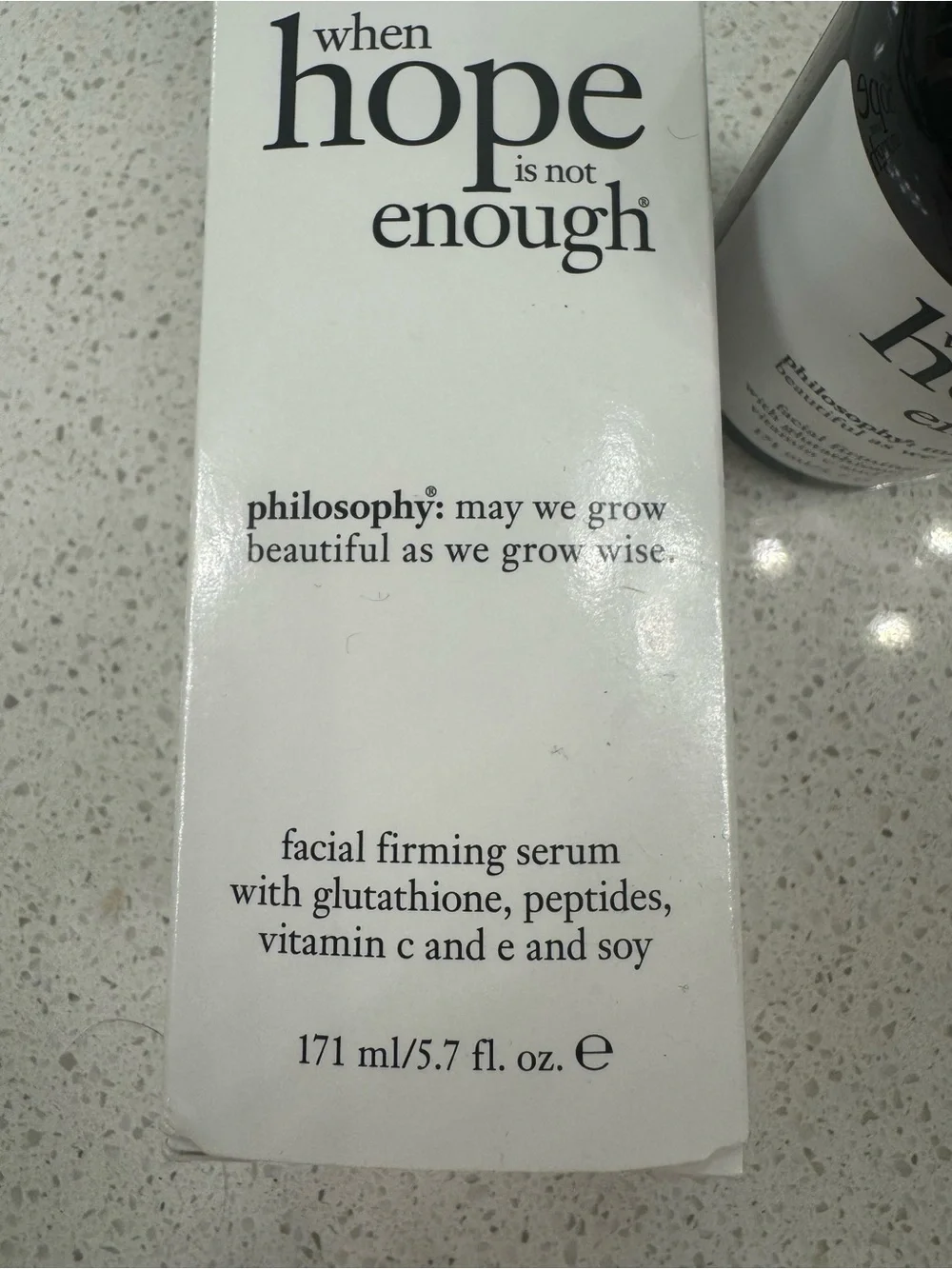 Philosophy When Hope Is Not Enough Facial Firming Serum